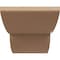 Ekena Millwork 8"W x 16"D x 8"H Wide Crestline Rough Cedar Woodgrain TimberThane Corbel, Primed Tan CORUR08X16X08CRERCPR - alternate 4